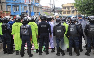 एमसीसी र भ्रष्टाचारविरुद्ध माइतीघरमा प्रदर्शन