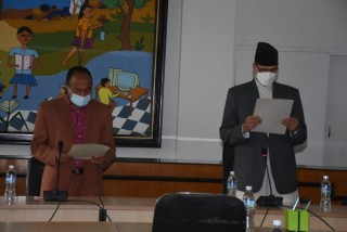 सांसद पाण्डेले लिए पद तथा गोपनीयताको सपथ