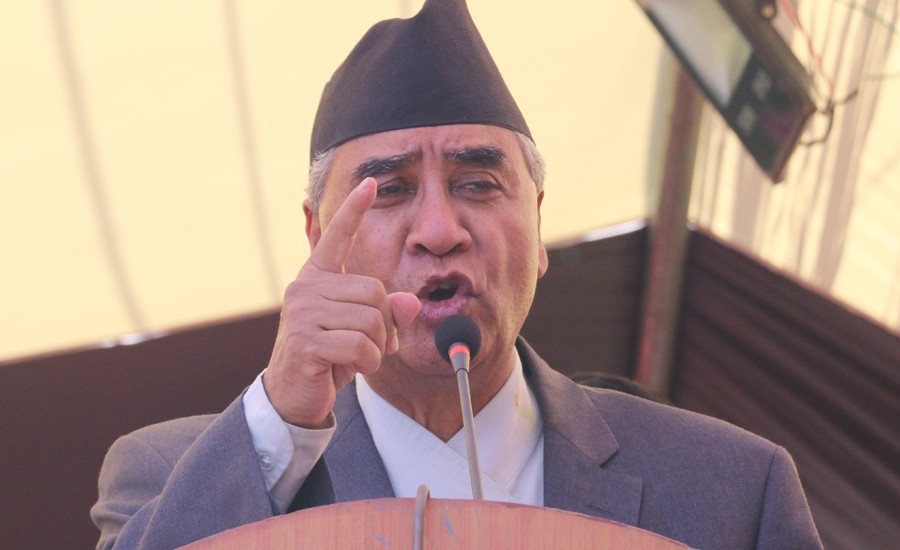 कांग्रेसले जिम्मेवार भूमिका निर्वाह गर्ने बेला आयो : देउवा