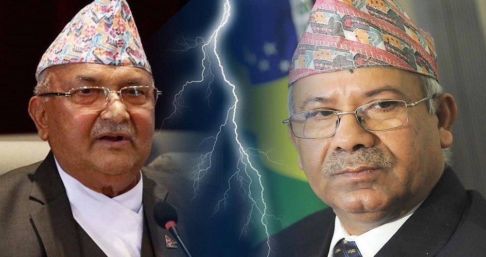 मुलघरमा फर्कन एमालेको आग्रह, माधवले भने, ‘घरको न घाटको बनाउने षड्यन्त्र’