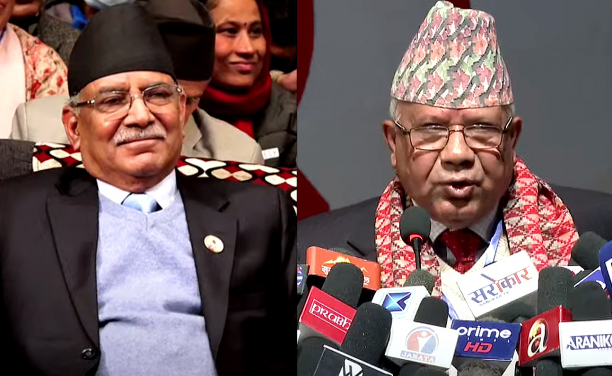 प्रचण्डले छोडे माधव नेपाललाई, तीनकुनेमा पदाधिकारी बैठक शुरु